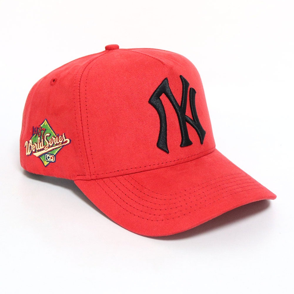 New York Caps-Red Baseball Cap,